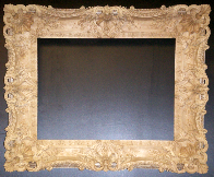 A Louis XV Style Picture Frame. A sequence of photographs showing the carving process.